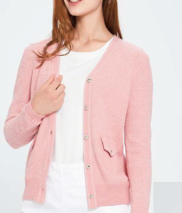 Women's short knitted cardigan